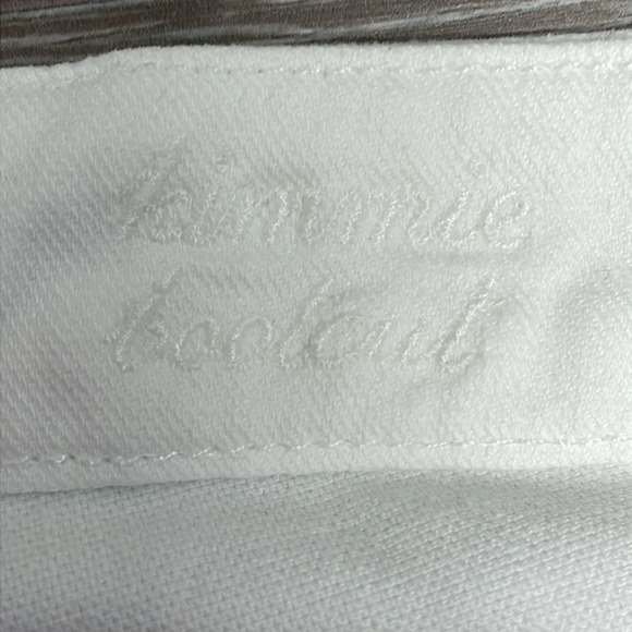 7 For All Mankind Kimmie Bootcut White Denim Jeans 30 - Picture 13 of 16